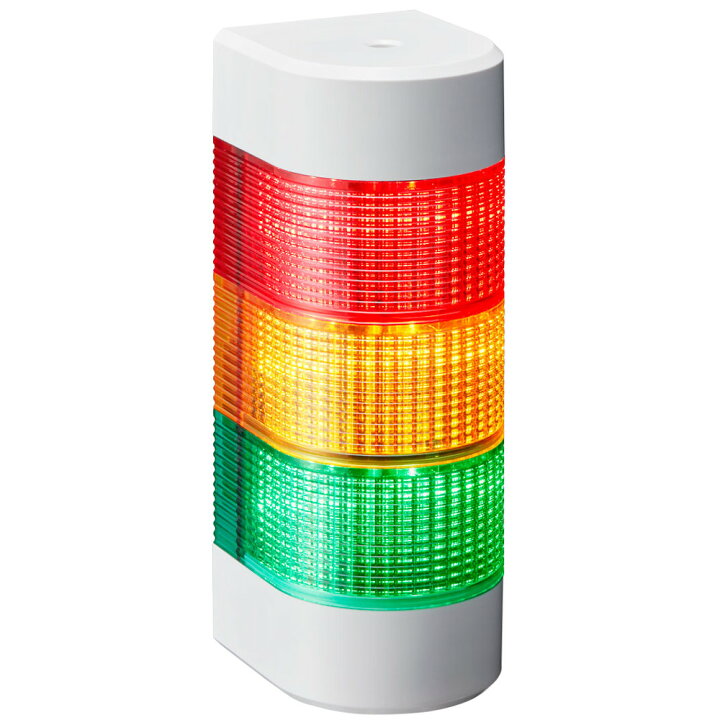 楽天市場】パトライト WME-302D-RYG LED壁面取付け積層信号灯 DC24V 3 