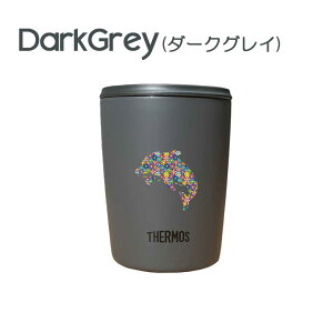 フラワードルフィン サーモス 蓋つき タンブラー 300ml 保温 保冷 ステンレス マグカップ ふた スライド ワンタッチ 真空 断熱 二重構造 オリジナル イルカ 海 動物