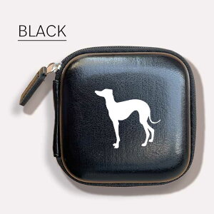 Fave イタリアングレーハウンド レザー マルチケース レディース 小物入れ ピルケース アクセサリーケース ハンコケース コンパクト オリジナル イタグレ 犬 動物 アニマル