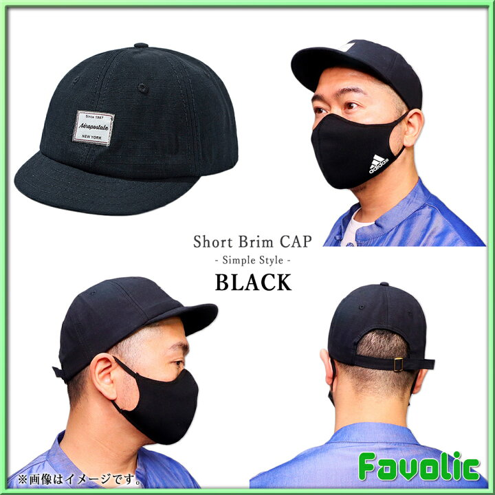 楽天市場 ショートブリム キャップ 野球帽 帽子 フラットつば 男女兼用 レディース メンズ ショートバイザー ツバ短 Favolic ファボリック Favolic