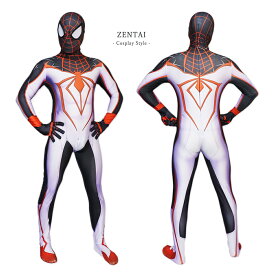 スパイダーマン 08 服 分離式 ゼンタイ フェイスマスク Zentai ヒーロー アメコミ 股間ファスナー付 覆面 全身タイツ ボディースーツ 大人用 仮装 コスチューム 衣装 cosplay ハロウィン GT-LINE