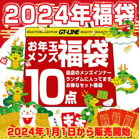 4980円 福袋 メンズ 2024年 数量限定 送料無料 メンズインナー お年玉10点 ビキニ Tバック ボクサー ブリーフ トランクス ケツワレ 褌 GT-LINE Favolic