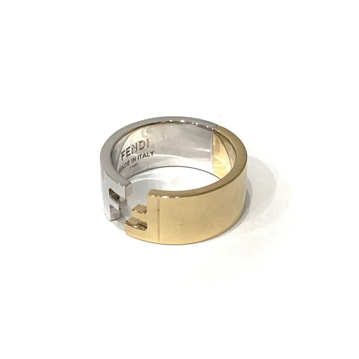 楽天市場】【美品】FENDI フェンディ FFモチーフ リング ゴールド  