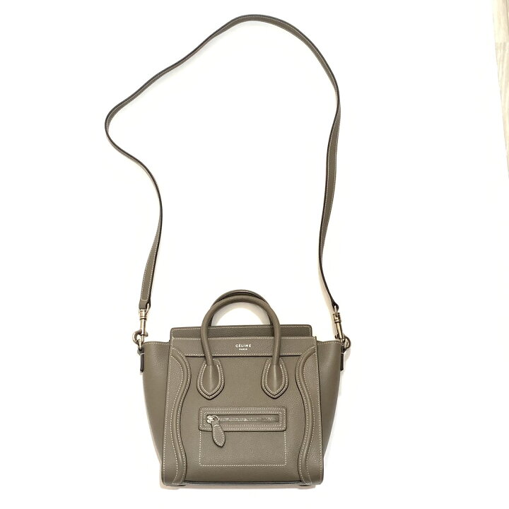 楽天市場】【美品】CELINE セリーヌ ラゲージ ナノショッパー 2way 