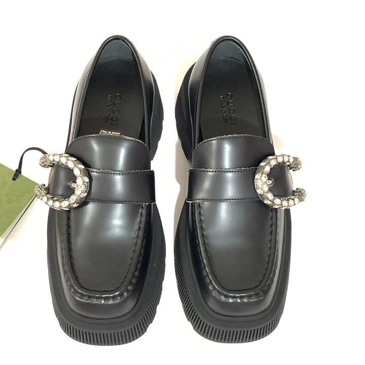 楽天市場】【未使用品】GUCCI グッチ デュオニュソス 厚底 ローファー 
