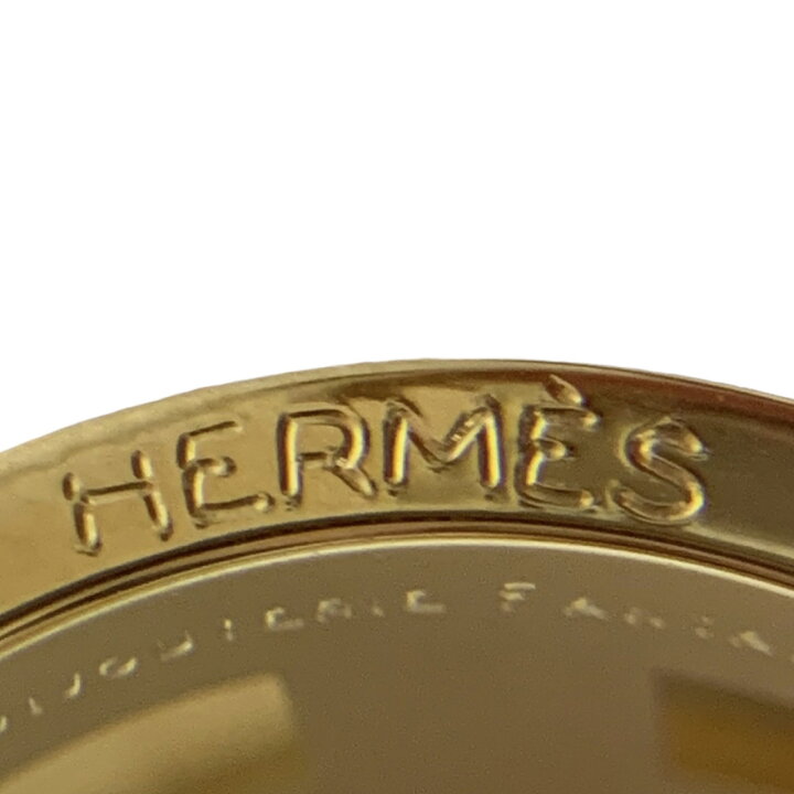 楽天市場】【美品】HERMES エルメス スカーフリング リュバン ゴールド  