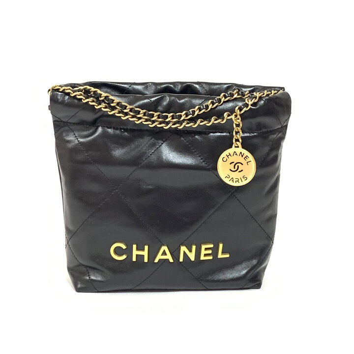 楽天市場】【未使用品】CHANEL シャネル22 ミニ レザー チェーン 