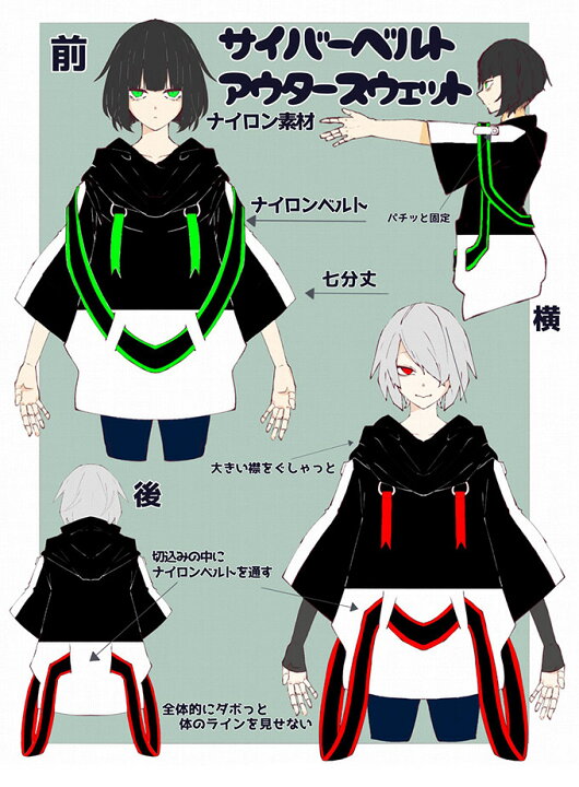 楽天市場 トップス パーカー ユニセックス サイバーベルト カラー お客様designコンテスト作品 Favoriteオリジナル サイバーベルトアウタースウェット Iro Iro 年5月新作下旬 ワンピース専門店 ｆavorite