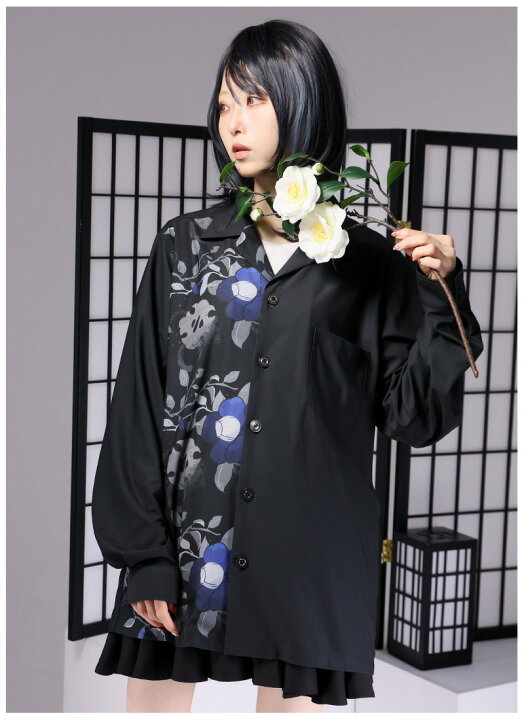 楽天市場】【予約商品】和柄アシンメトリーシャツ長袖ver|Favorite 