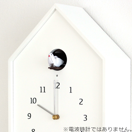 掛け時計 鳩時計 レムノス LEMNOS バードハウスクロック Birdhouse Clock ホワイト カッコー時計 木製 壁掛け時計 置き時計  NY16-12WH | FavoriteStyle〜キッチン・雑貨〜