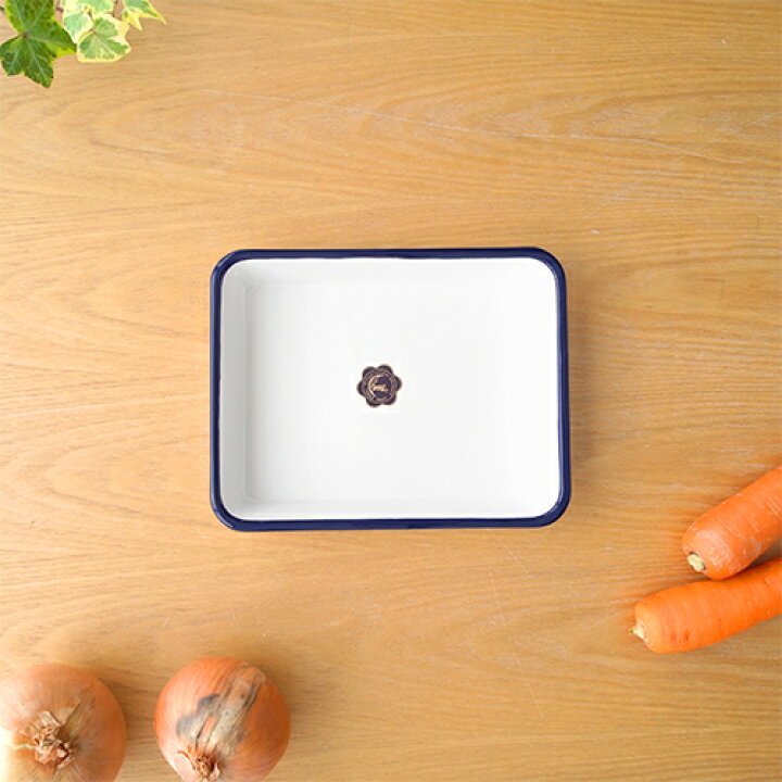 楽天市場 月兎印 琺瑯バット 中判 0 6l ホーロー 琺瑯 日本製 フジイ ゲット Favoritestyle キッチン 雑貨