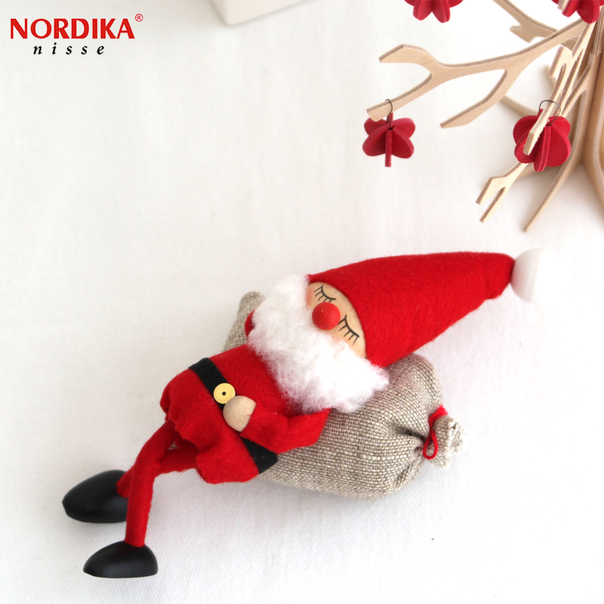 ノルディカニッセ 寝ているサンタ フェルトシリーズ 赤 NORDIKA nisse クリスマス 雑貨 木製 人形 北欧 NRD120075 |  FavoriteStyle〜キッチン・雑貨〜