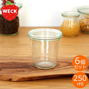 WECK LjX^[ [hVFCv 250ml 6Zbg MOLD SHAPE KXLjX^[ EFbN ۑe ۑr WE-900