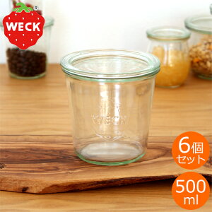 WECK LjX^[ [hVFCv 500ml 6Zbg MOLD SHAPE KXLjX^[ EFbN ۑe ۑr WE-742
