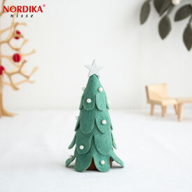 ノルディカニッセ 2023 新作 スノー フェルトツリー 大 緑 クリスマスツリー NORDIKA nisse クリスマス 雑貨 木製 人形 北欧 NRD120773 置物 クリスマスグッズ