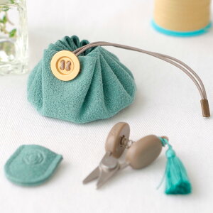 Cohana コハナ 関の豆ばさみと豆巾着のセット 日本製 Made in Japan KAWAGUCHI 裁縫セット 裁縫道具 糸切ばさみ 巾着 ソーイングセット 豆ばさみ 糸切りバサミ 手芸 裁縫 ギフトセット 手芸用はさみ