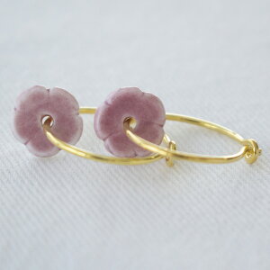 yԌ|Cg10{z Anne Black AkEubN sAX fB[X t[v  ANZT[ k elements hoop earring gold sN p[v ubN O[ u[ i ֖  `[