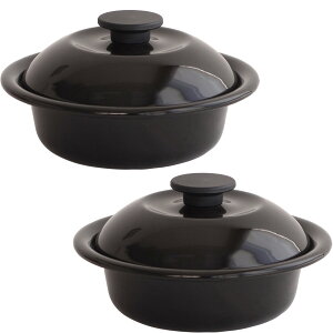 【クーポン対象 10/27 10:59まで】 野田琺瑯 鍋 ココナベ 個々鍋 小 2個セット 19cm 蓋付き ここなべ 琺瑯鍋 ホーロー鍋 万能鍋 直火対応 ガス火対応 IH対応 1人用 日本製