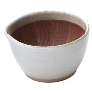 【クーポン対象 10/27 10:59まで】 もとしげ すり鉢 中 14.5cm 中鉢 ボウル 日本製 石見焼 すりばち ごますり 離乳食 滑り止め付き 元重製陶所