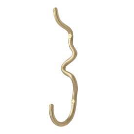 【クーポン対象 7/11 10:59まで】 Ferm Living Curvature Hook カーバチュア フック ファームリビング 真鍮 ウォールフック 壁掛け コートハンガー タオル掛け ブラス 北欧 [ 日本正規代理店品 ]