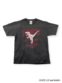 【ジュラシック・パーク COLLEGE　Tシャツ　1993】 カレッジロゴデザイン 古着っぽい カジュアル ヴィンテージ感 ユニセックス