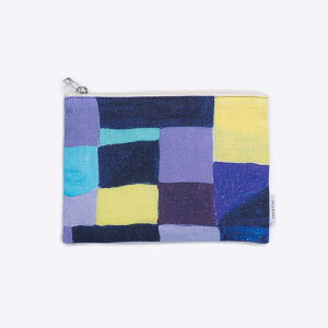 日本製 ポーチ 小物入れ | DAWN|アーティスト 田代敏朗|国産リネンキャンバス 麻 Linen FAVORRIC フェイバリック コスメポーチ カード入れ 小さめ おしゃれ トラベルポーチ フラット マチなし