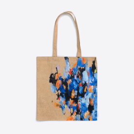 フラットサブバッグ | Urdin（青） | アーティスト Gari Ortigosa | 日本製 トートバッグ エコバッグ a4 布 綿100% tote bag |オックスコットン 綿 コットン FAVORRIC フェイバリック 折りたたみ ポケット