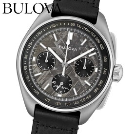 ＜4月25日発売/予約受付中＞ブローバ 腕時計 メンズ BULOVA Archives Series Lunar Pilot Chronograph 96A312 ブローバ アーカイブ ルナ パイロット クロノグラフ 43.5mm レザーベルト ブラック 限定モデル