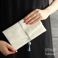 STYLE fukusa スタイルふくさ ツイードソフトふくさ ヒモ留めタイプ シャイニーベージュ SFB07-02(ふくさ…