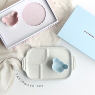 LE CREUSET ル・クルーゼ ベビー・マルチプレート＆ラムカン(ルクルーゼ ベビー セット ベビー食器 プレ…