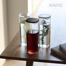 KINTO キントー OVA ウォーターカラフェ 1L(麦茶ボトル お茶ポット お茶ボトル お茶 ボトル お茶入れ 冷蔵庫 ピッチャー 水差し 耐熱 カラフェ 麦茶ポット 麦茶 洗いやすい おしゃれ 食洗機 入れ物 ウォーターボトル 1リットル オシャレ 水出し 冷水筒 容器 ポット 水)