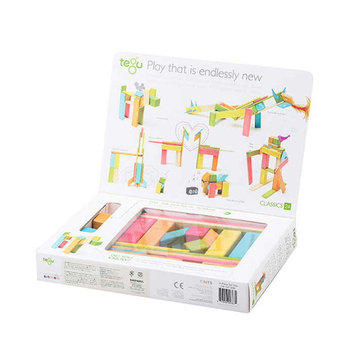 楽天市場】tegu テグ マグネットブロック 24ピース ティント TYTU00401 