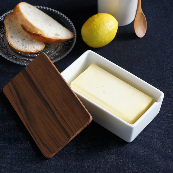 楽天市場 B Style 木蓋バターケース 0 バターケース おしゃれ Lolo ロロ 木 木製 バター 保存容器 保存 ケース 収納 蓋付き おすすめ 容器 入れ物 かわいい 保管 便利 Favras ファブラス 雑貨 ギフト