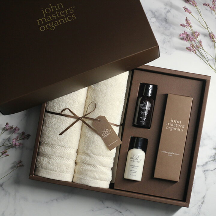 楽天市場 John Masters Organics ジョンマスターオーガニック ギフトセット Js2775 ギフト タオルギフト フェイスタオル シャンプー コンディショナー ヘアケア タオル ギフト おしゃれ ブランド 内祝い 人気 ブラシ ヘアケアセット タオルセット Favras ファブラス