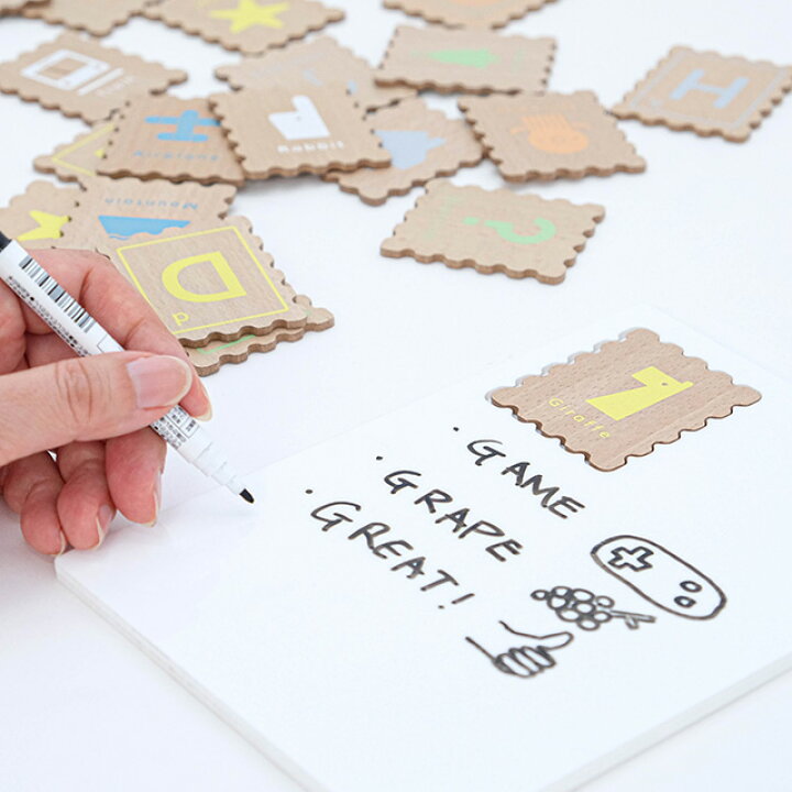 楽天市場 Dou Abc Stamp 008 アルファベット 英語 おもちゃ カード 木製 おしゃれ 木 幼児 ローマ字 覚える 勉強 知育 玩具 おすすめ 子供 文字 人気 手紙 出産祝い 学習 3歳 4歳 男の子 女の子 Favras ファブラス 雑貨 ギフト