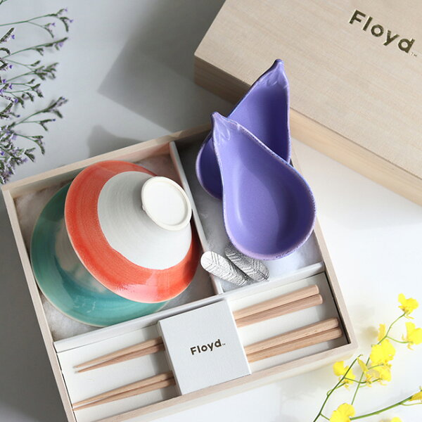 Floyd 富士箱 一富士 二鷹 三茄子 FUJI BAKO FORTUNE DREAM FG01-00104(食器セット 正月 おしゃれ 富士山 めおと 茶碗 男性用 女性 めおと茶碗 夫婦茶碗 縁起物 結婚祝い ペア食器セット 箸 めおと箸 夫婦箸 陶器 日本製 金婚式 銀婚式 木婚式 プレゼント 両親)