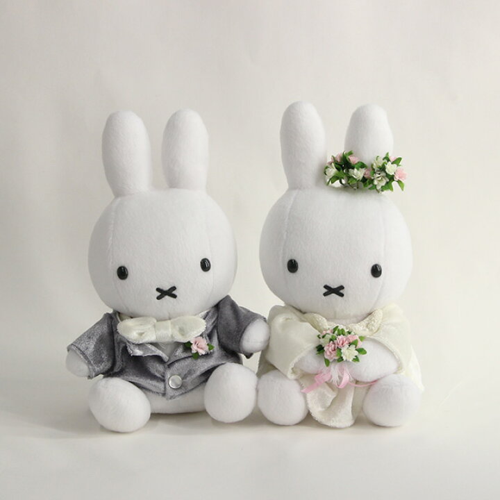 楽天市場 ミッフィー ウェディングドール ぬいぐるみ 結婚式 受付 うさぎ 結婚祝い 友人 ウェルカムドール 披露宴 お祝い かわいい ギフト ミッフィーちゃん Favras ファブラス 雑貨 ギフト