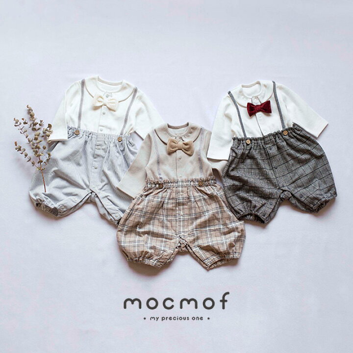 楽天市場 Mocmof 重ね着風おめかしロンパース 622 ロンパース 赤ちゃん ベビー ベビー服 カバーオール 秋冬 長袖 男の子 おしゃれ 前開き 70 フォーマル 可愛い 出産祝い 蝶ネクタイ Favras ファブラス 雑貨 ギフト