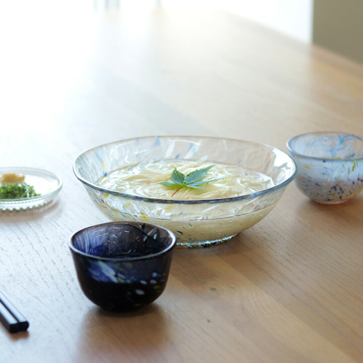 楽天市場】TOMICRAFT 江戸硝子 そうめん鉢(そうめん 鉢 ガラス 和食器 