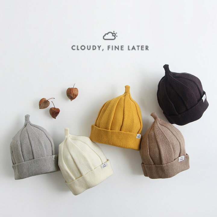 楽天市場】CLOUDY，FINE LATER メレンゲニット帽 522-377032(ベビー 