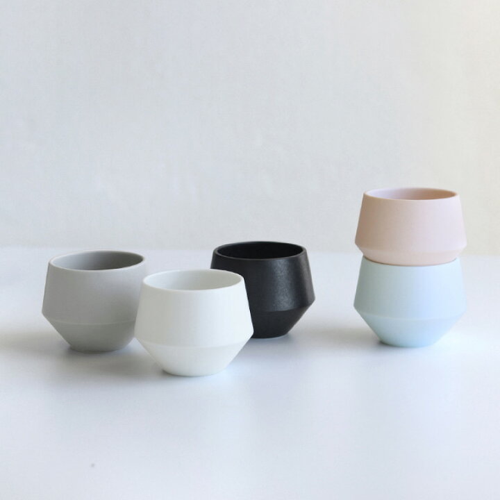 Frustum 煎茶 湯呑 おしゃれ 湯呑み 湯呑み茶碗 湯飲み 日本製 美濃焼 デザイン 来客用 コップ カップ 磁器 湯のみ茶碗 お茶 食器 食洗機対応 電子レンジ モダン シンプル FAVRAS ファブラス 雑貨 ギフト