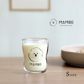 CLASKA DO クラスカ ドー MAMBO つよいこグラス S 12110223(子供 グラス ガラス 日本製 割れにくい かわいい 小さめ こども コップ 子ども キッズ ビションフリーゼ 可愛い ブランド マンボ シンプル おしゃれ 食洗機対応 誕生日プレゼント ギフト 出産祝い)