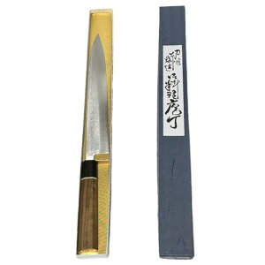【送料無料】越前数馬作 V10ダマスカス鋼 雪月花 筋引包丁255mm SGW八角柄   620921 202310