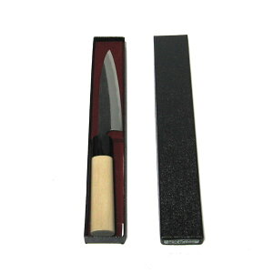 源明利作 小魚万能包丁 鋭次郎 120mm 黒打片刃 国産朴柄付  624407 202211