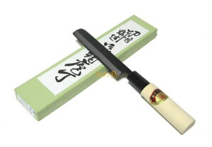 江戸菊水【左用】うなぎ裂き包丁 細型 黒打 105mm (片刃)  625972 202009 ※左利き用の包丁です。