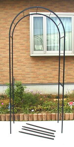 【送料無料】角パイプ製 フラワーアーチ クレメント 100W No.217  180sz