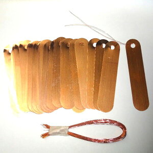 グリーンガーデン おしゃれラベル 50セット(ラベル50枚、ワイヤー50本) No.317  ※吊り下げ支柱は別売です。