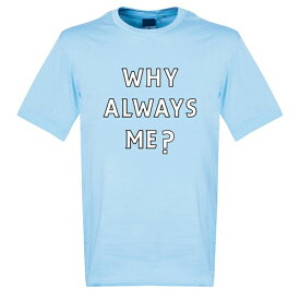 RE-TAKE(リテイク) バロテッリ マンチェスターシティ Why Always Me？ Tシャツ(スカイ)【サッカー サポーター グッズ Tシャツ】【スポーツ ホビー】【店頭受取対応商品】