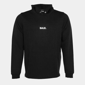 ●★SALE★セール★BALR.(ボーラー) Q-SERIES STRAIGHT CLASSIC フーディ (ジェットブラック)【サッカー スウェット パーカー】(B1261.1003/JETBLACK)【店頭受取対応商品】