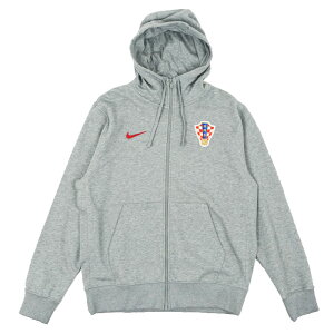 クロアチア代表 2024クラブ フルジップ フーディー(グレー)【NIKE/ナイキ】【サッカー ウェア パーカー】(FQ8526-063)【店頭受取対応商品】
